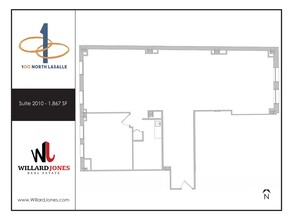 100 N LaSalle St, Chicago, IL for rent Site Plan- Image 1 of 1