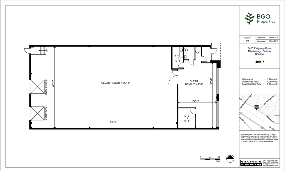 3400 Ridgeway Dr, Mississauga, ON for rent - Floor Plan - Image 1 of 1