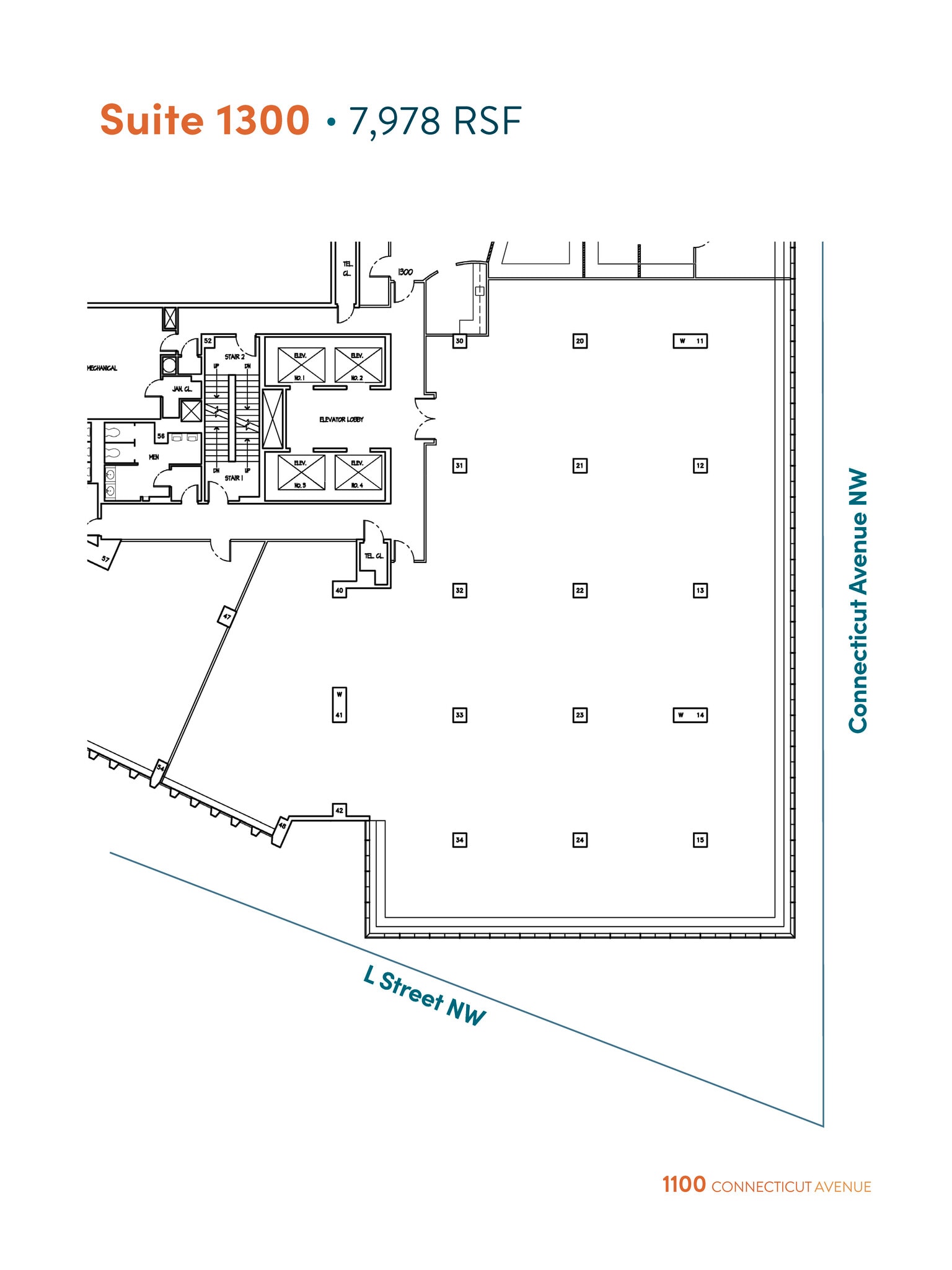 1100 Connecticut Ave NW, Washington, DC to rent Floor Plan- Image 1 of 7