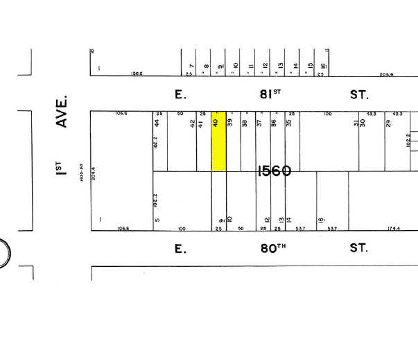 418 E 81st St, New York, NY for rent - Plat Map - Image 2 of 2