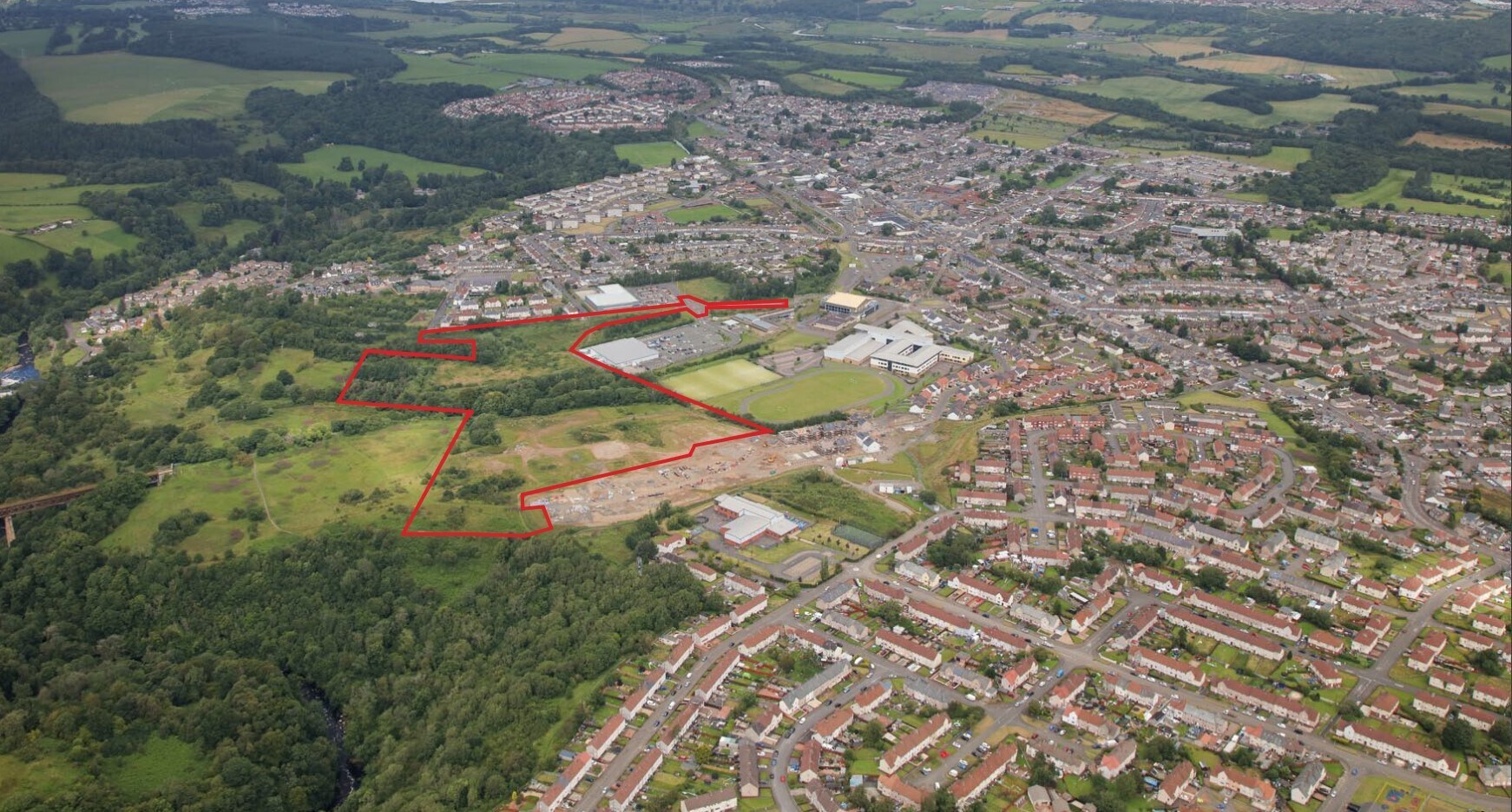 Broomhill Rd, Larkhall for sale Aerial- Image 1 of 1