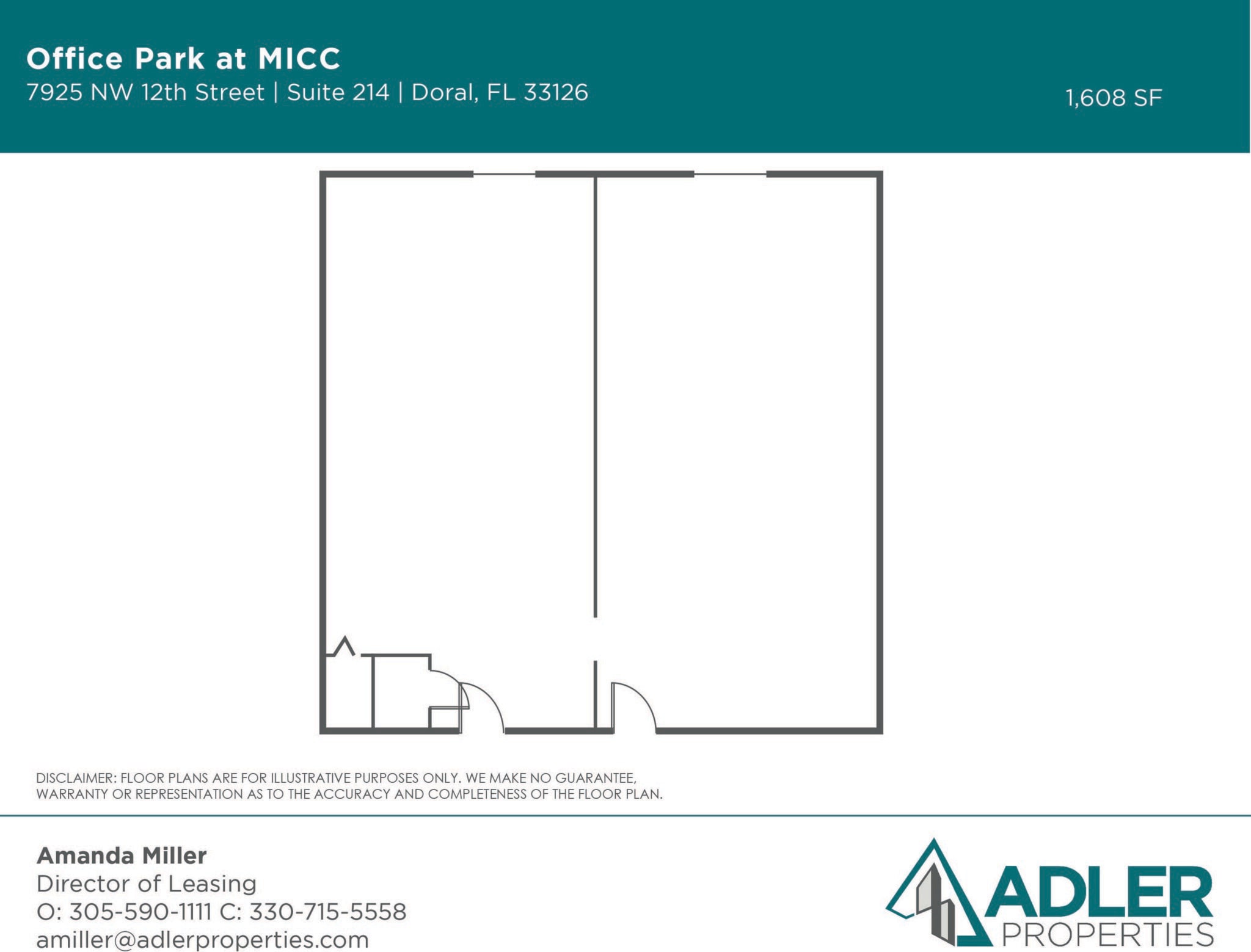 7925 NW 12th St, Doral, FL to rent Floor Plan- Image 1 of 1