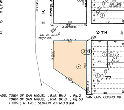 252 9th St, San Miguel, CA for sale Plat Map- Image 1 of 2