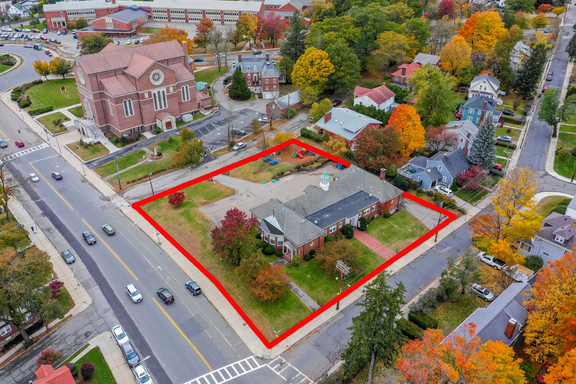 12 Church St, West Roxbury, MA for sale Aerial- Image 1 of 1