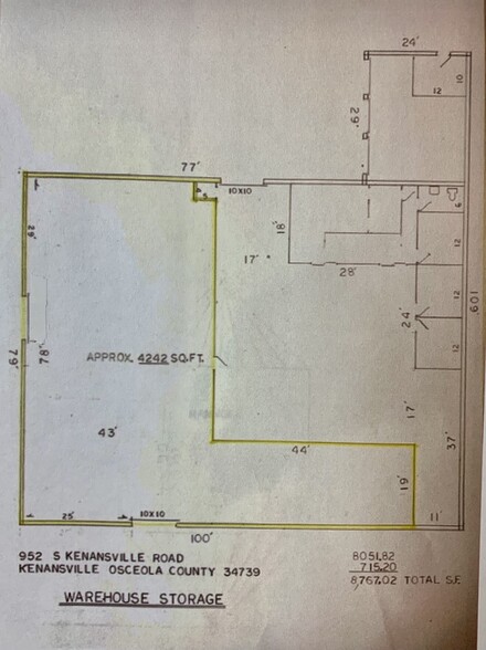 952 Kenansville, Kenansville, FL for rent - Floor Plan - Image 2 of 9