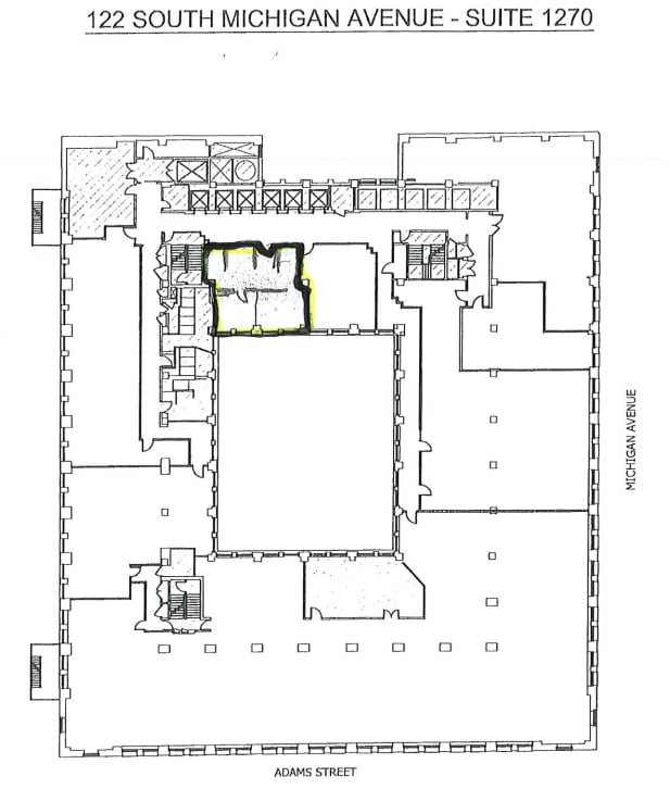 122 S Michigan Ave, Chicago, IL to rent Floor Plan- Image 1 of 1