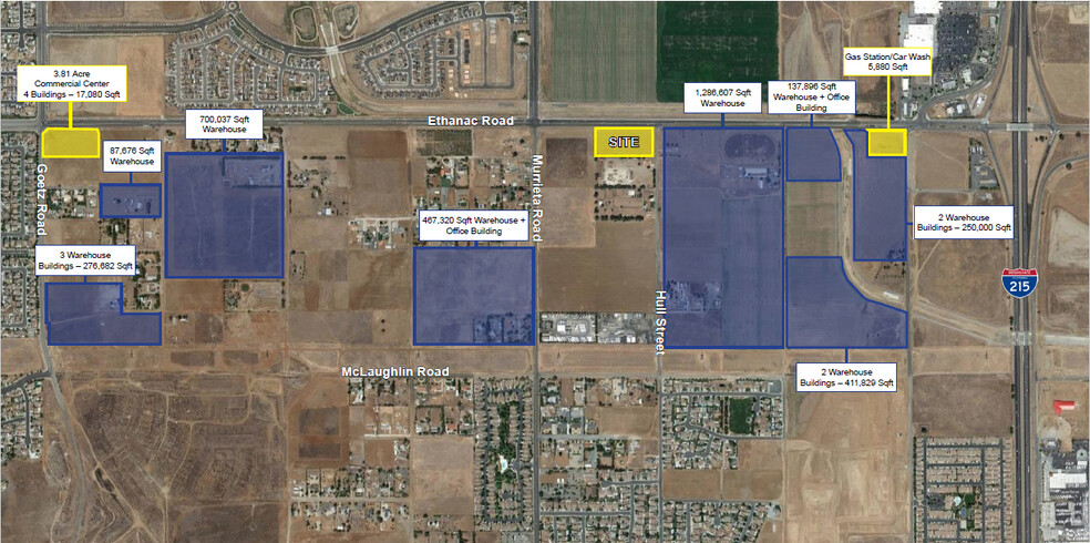 Ethanac Rd & Hull st, Menifee, CA for sale - Aerial - Image 3 of 4