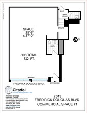 2613 Frederick Douglass Blvd, New York, NY for rent Site Plan- Image 1 of 1