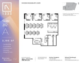 1333 N Kingsbury St, Chicago, IL to rent Floor Plan- Image 2 of 3