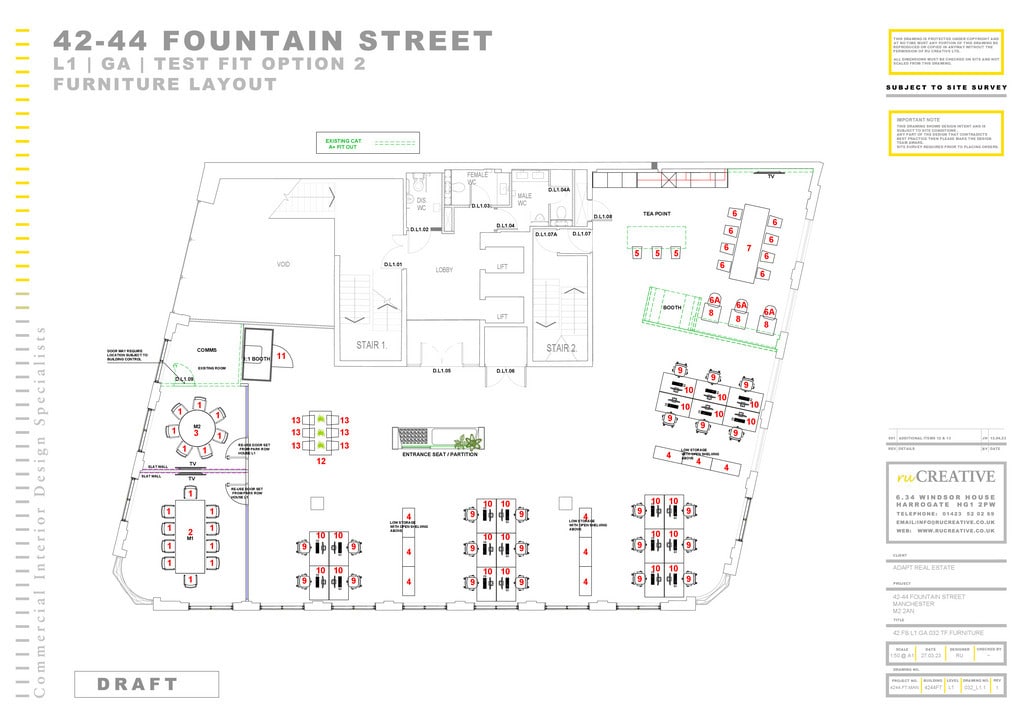 42-44 Fountain St, Manchester to rent Floor Plan- Image 1 of 2