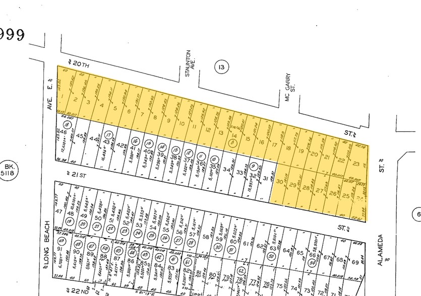 2001 S Alameda St, Los Angeles, CA for rent - Plat Map - Image 2 of 3