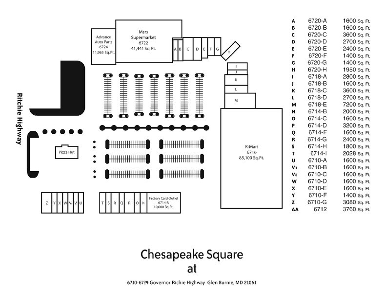 6710-6724 Ritchie Hwy, Glen Burnie, MD for rent - Site Plan - Image 3 of 9