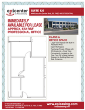 444 Executive Center Blvd, El Paso, TX for rent Floor Plan- Image 2 of 7