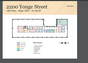 2200 Yonge St, Toronto, ON for rent Floor Plan- Image 1 of 1