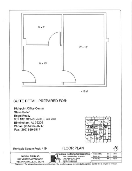 600 Vestavia Pky, Birmingham, AL for rent - Site Plan - Image 2 of 14