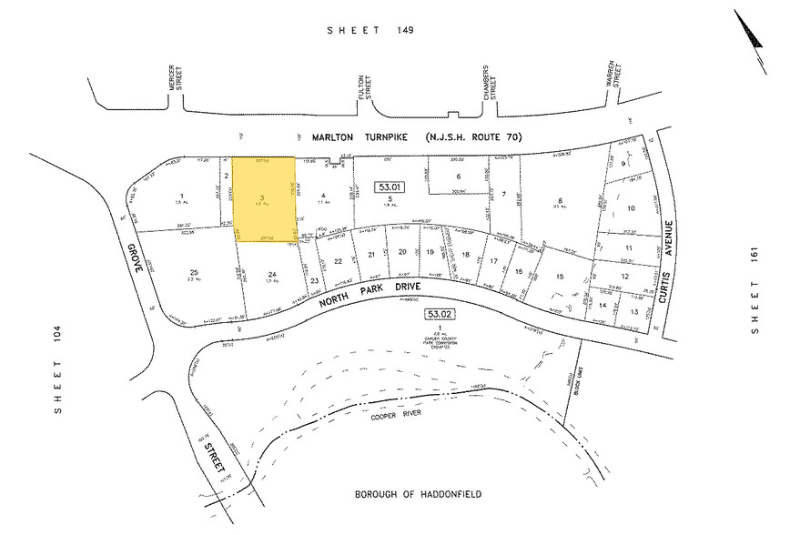 1811 Marlton Pike W, Cherry Hill, NJ for rent - Plat Map - Image 2 of 6