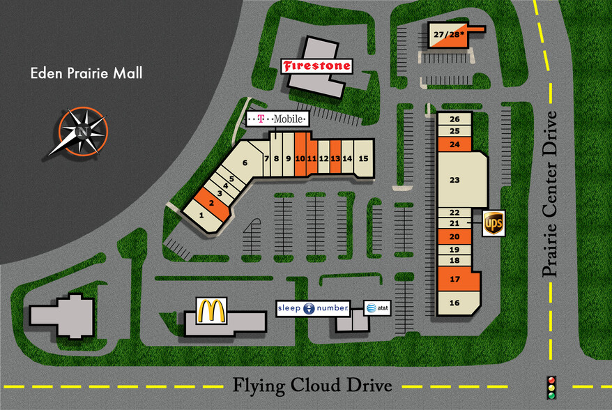 561-565 Prairie Center Dr, Eden Prairie, MN for rent - Site Plan - Image 2 of 2