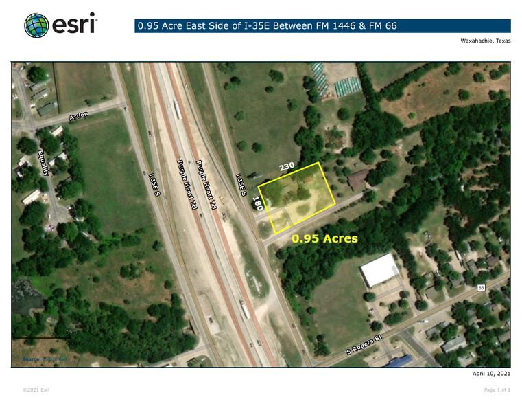 3101 & 3103 S. I-35 E, Waxahachie, TX for sale - Aerial - Image 1 of 2