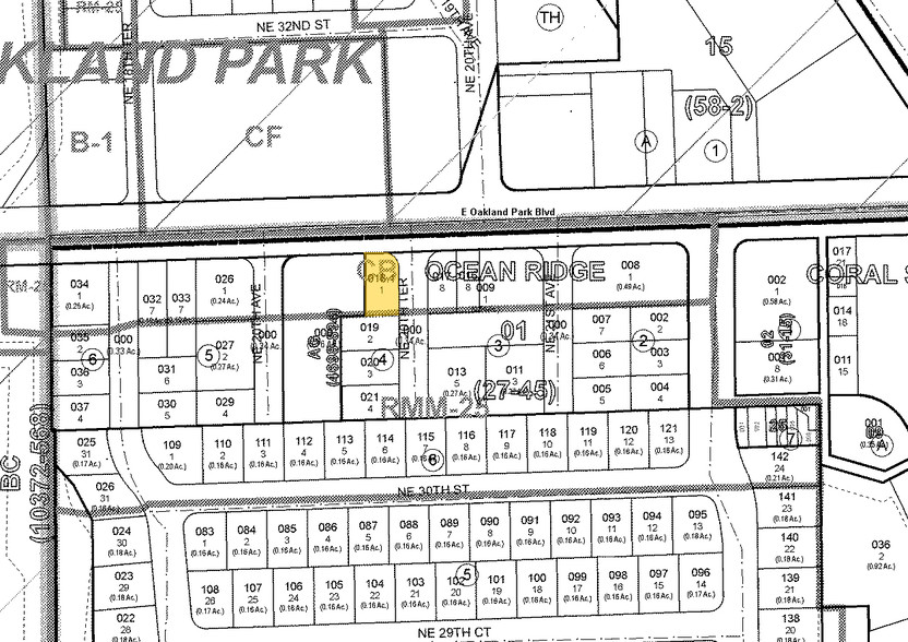 2020 E Oakland Park Blvd, Fort Lauderdale, FL for sale - Plat Map - Image 1 of 1