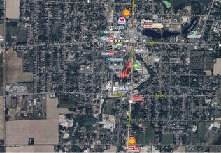 SWC Superior Street & 7th Avenue, Antigo, WI - aerial  map view