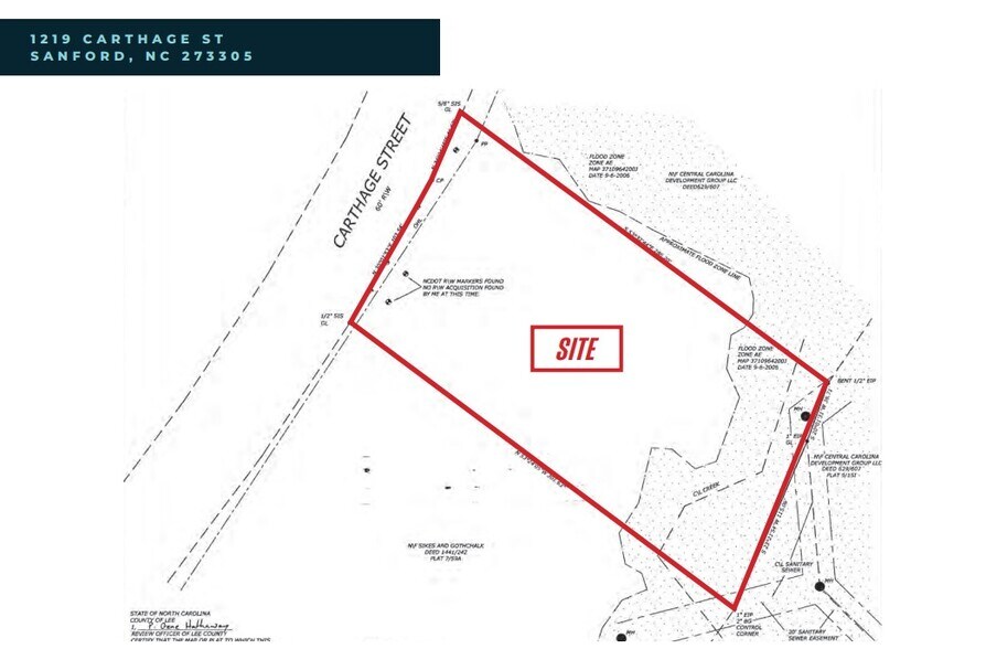 1219 Carthage St, Sanford, NC for sale - Site Plan - Image 3 of 5