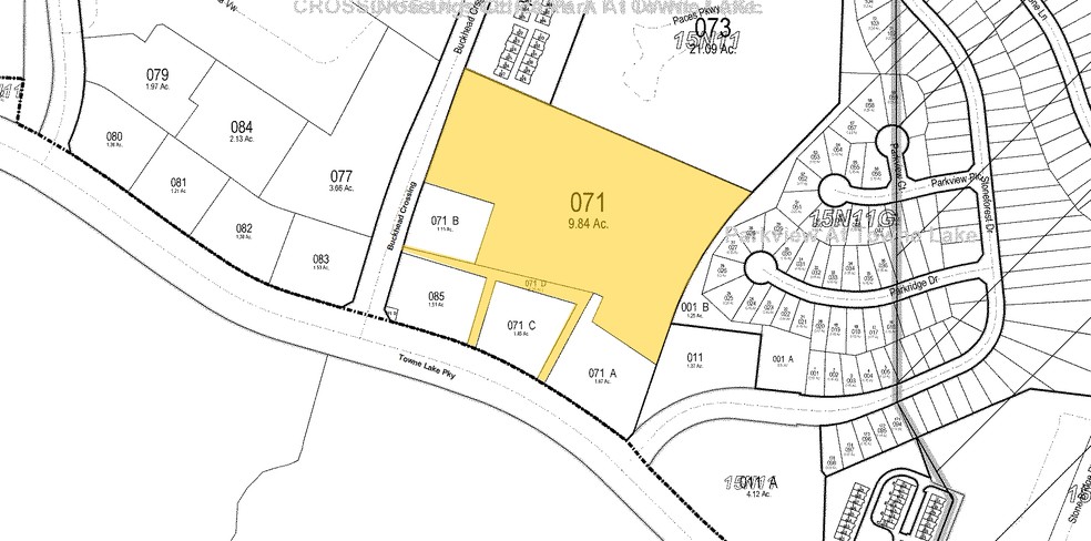 1426-1432 Towne Lake Pky, Woodstock, GA for sale - Plat Map - Image 1 of 1