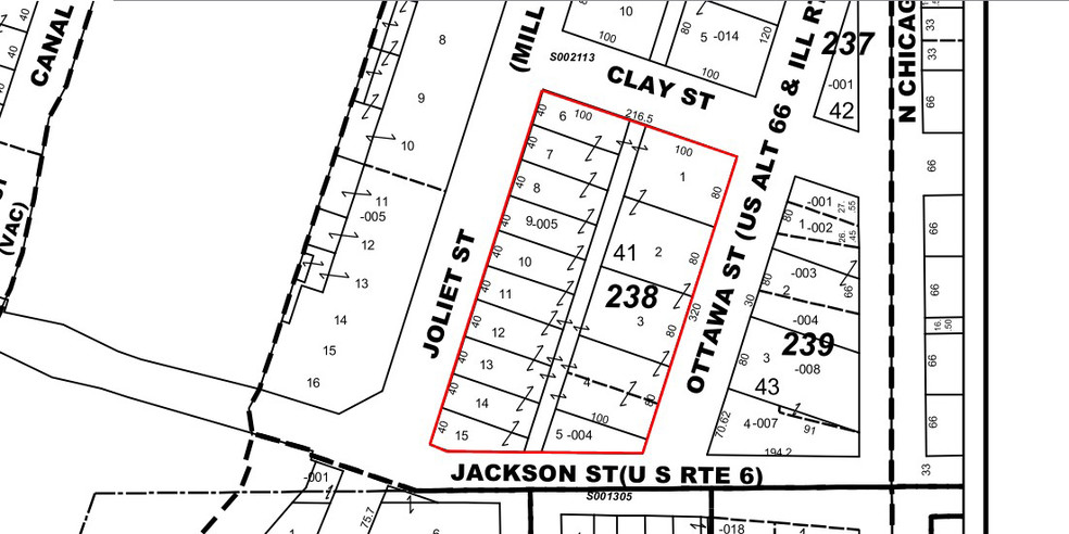 51 W Jackson St, Joliet, IL for rent - Plat Map - Image 2 of 2