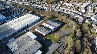 Abergorki Industrial Estate, Treorchy, MGN - AERIAL map view - Image1