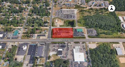 2424 E Apple Ave, Muskegon, MI - aerial  map view