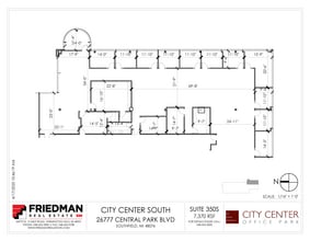 26777-26999 Central Park Blvd, Southfield, MI to rent Floor Plan- Image 1 of 3