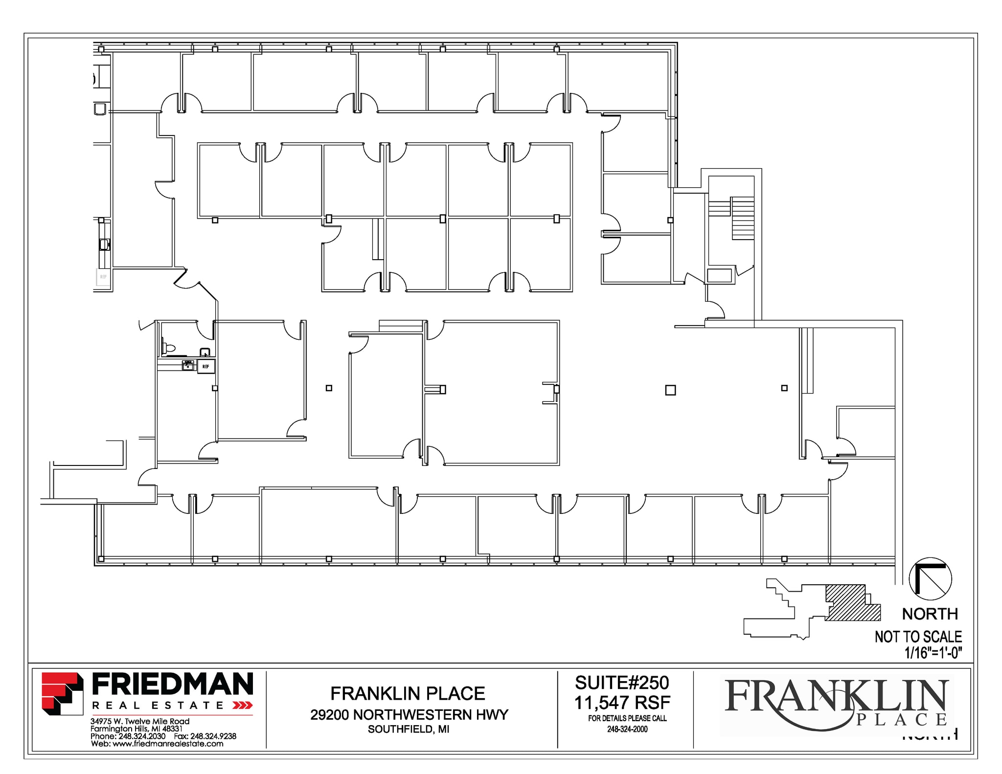 29200 Northwestern Hwy, Southfield, MI to rent Floor Plan- Image 1 of 2