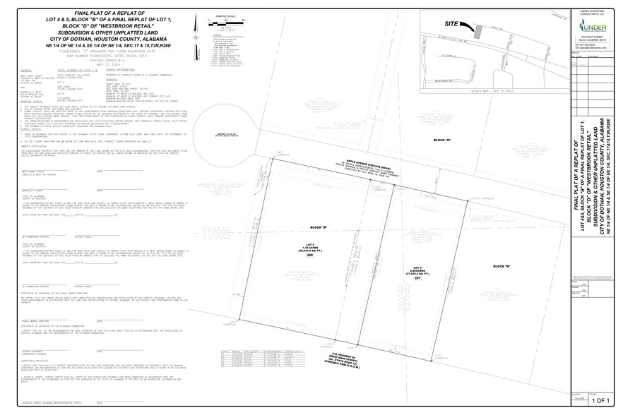 209 Apple Ave, Dothan, AL for sale - Site Plan - Image 3 of 3