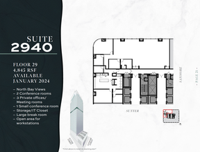 1 Sansome St, San Francisco, CA for rent Floor Plan- Image 1 of 1