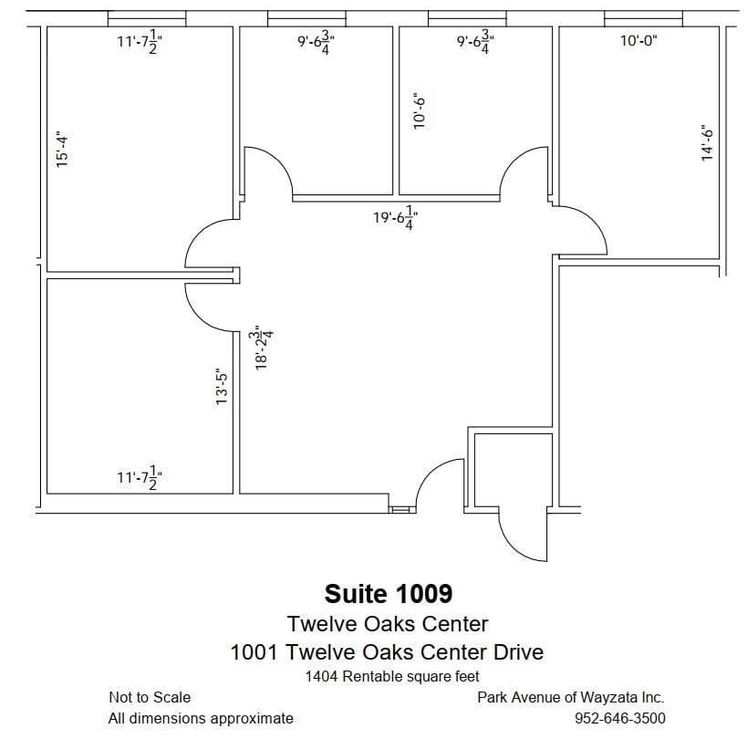 600 Twelve Oaks Center Dr, Wayzata, MN to rent Floor Plan- Image 1 of 1