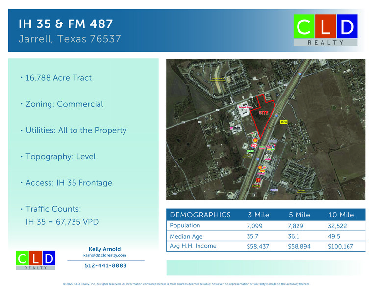 I-35, Jarrell, TX for sale - Building Photo - Image 1 of 7