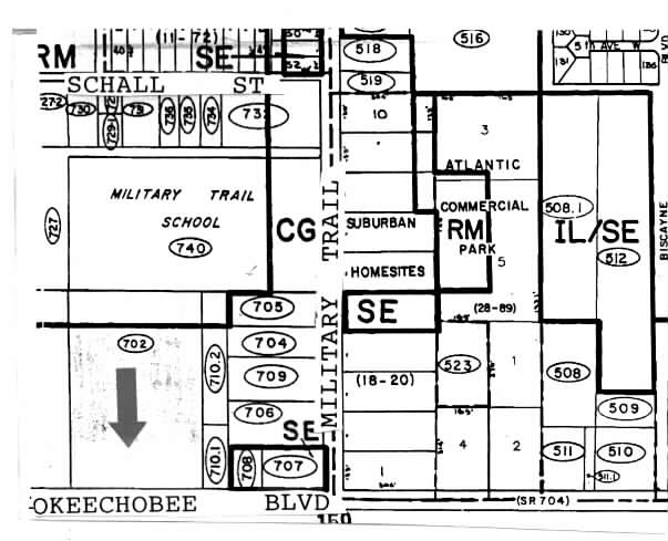 4587-4661 Okeechobee Blvd, West Palm Beach, FL for rent - Plat Map - Image 2 of 8