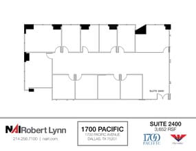 1700 Pacific Ave, Dallas, TX to rent Floor Plan- Image 1 of 1