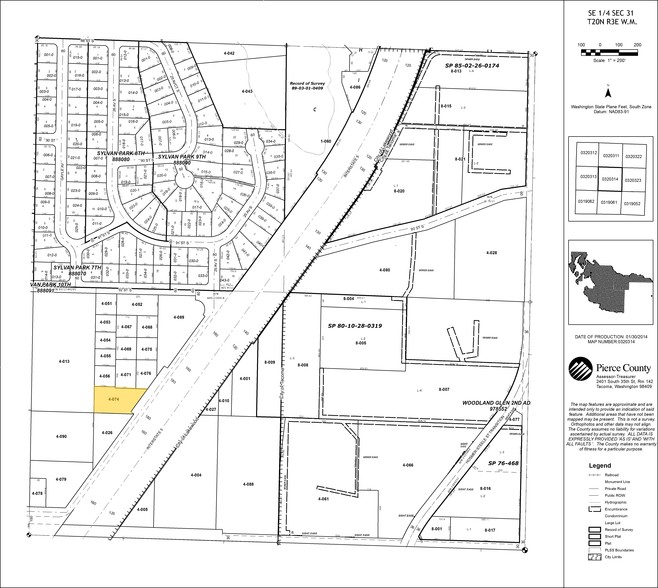 9402 Front St S, Lakewood, WA for sale - Plat Map - Image 2 of 3