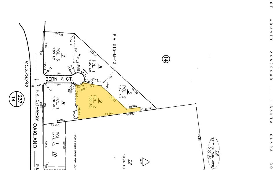 908 Bern Ct, San Jose, CA for sale - Plat Map - Image 3 of 4