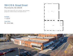 128-162 N Broad St, Mooresville, NC to rent Floor Plan- Image 2 of 2