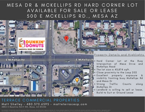 500 E Mckellips Rd, Mesa, AZ - aerial  map view