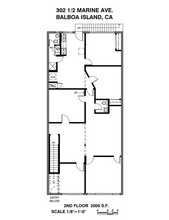 302 Marine Ave, Newport Beach, CA for rent Floor Plan- Image 1 of 1