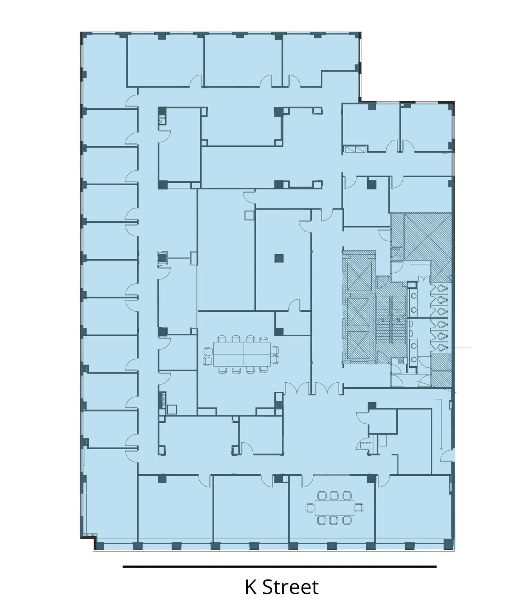 1750 K St NW, Washington, DC to rent Floor Plan- Image 1 of 1
