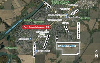 Range Road 224, Fort Saskatchewan, AB - aerial  map view