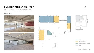 6255 W Sunset Blvd, Los Angeles, CA to rent Site Plan- Image 1 of 1