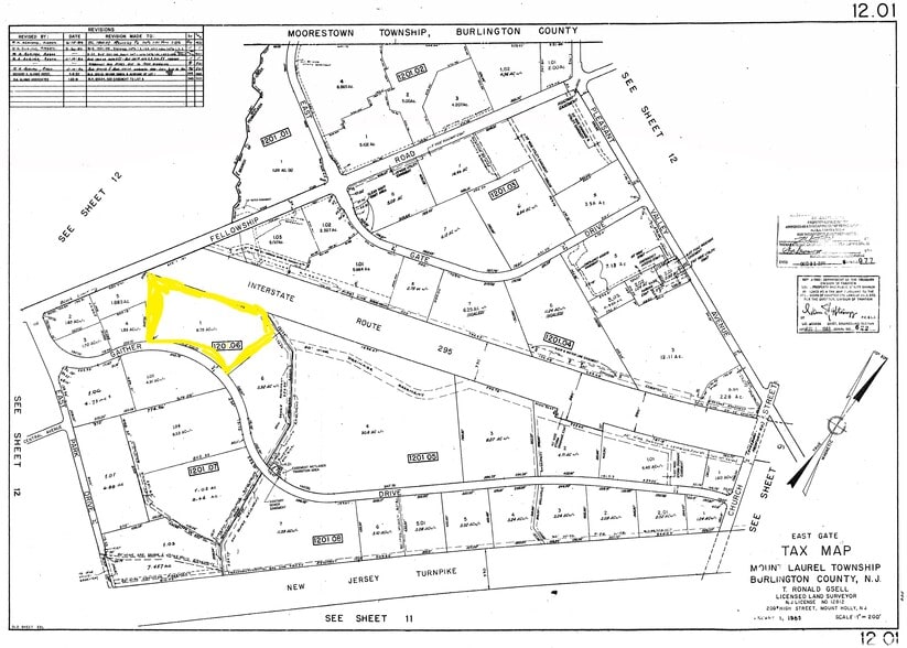 137 Gaither Dr, Mount Laurel, NJ for sale - Plat Map - Image 2 of 2