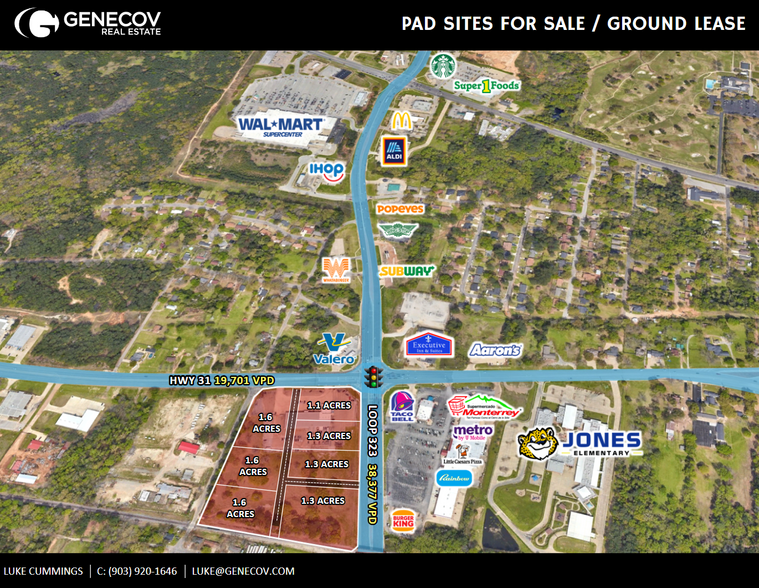 Land in Tyler, TX for sale - Building Photo - Image 1 of 2