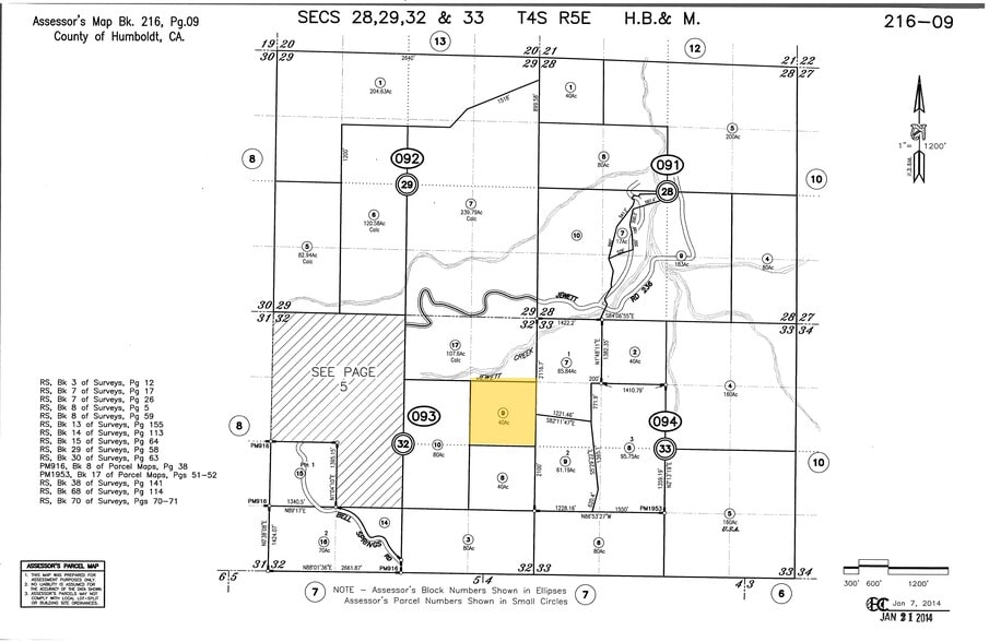 1005 Bliss Ln, Garberville, CA for sale - Plat Map - Image 1 of 1