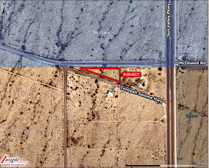 SEC McDowell Rd & Tonopah Salome Hwy, Buckeye, AZ for sale - Aerial - Image 1 of 4