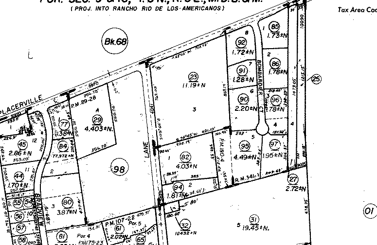 Old Placerville Rd & Happy Ln, Sacramento, CA for sale - Plat Map - Image 1 of 1